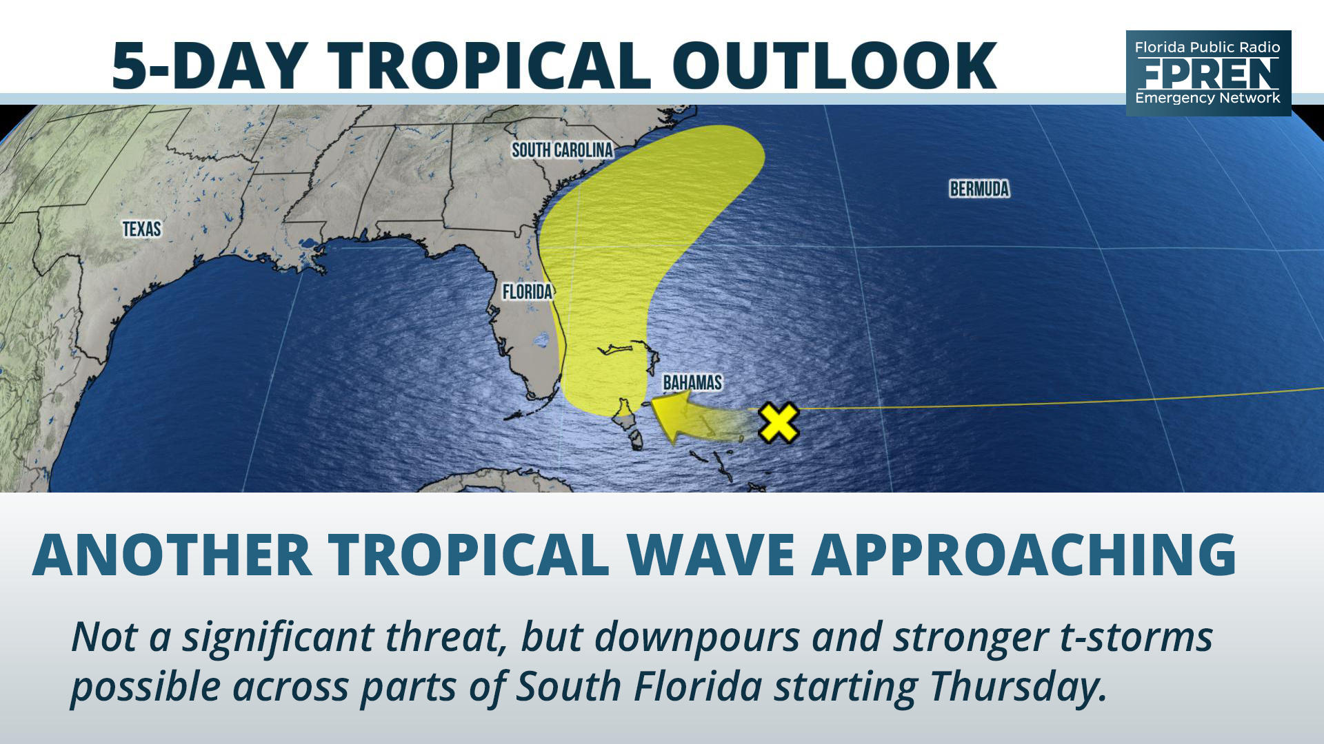 Another Tropical Wave is Likely to Skirt by South Florida WKGC Public