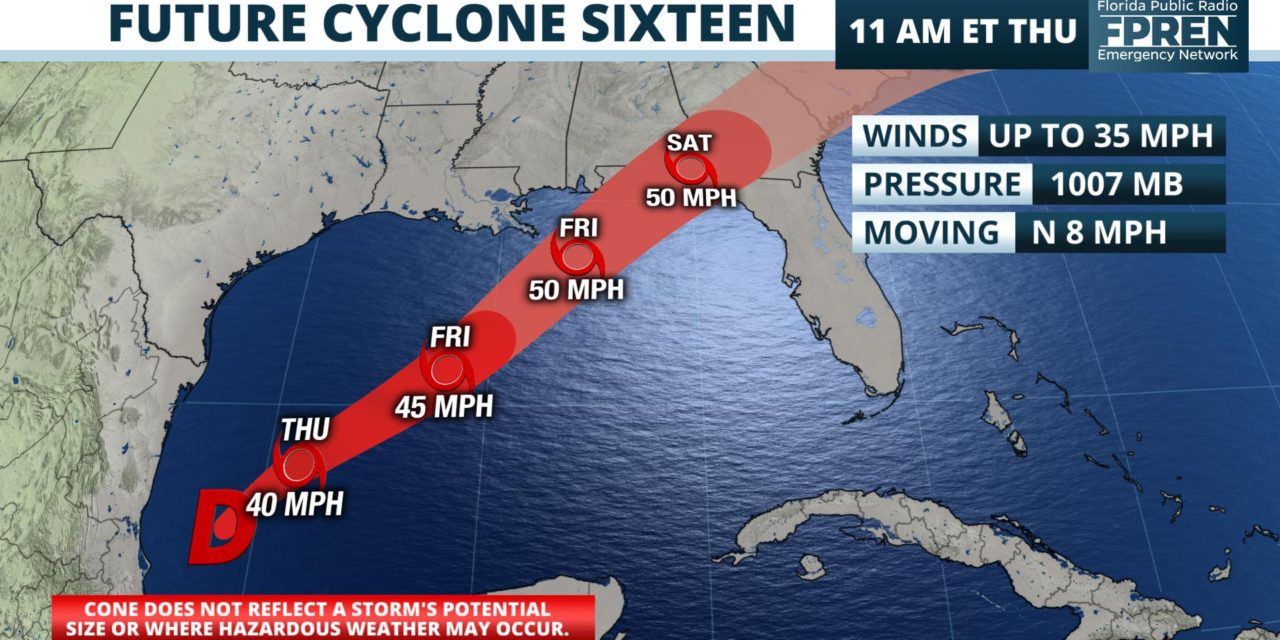 Northwest Florida coast under Tropical Storm Warning - WKGC Public Radio