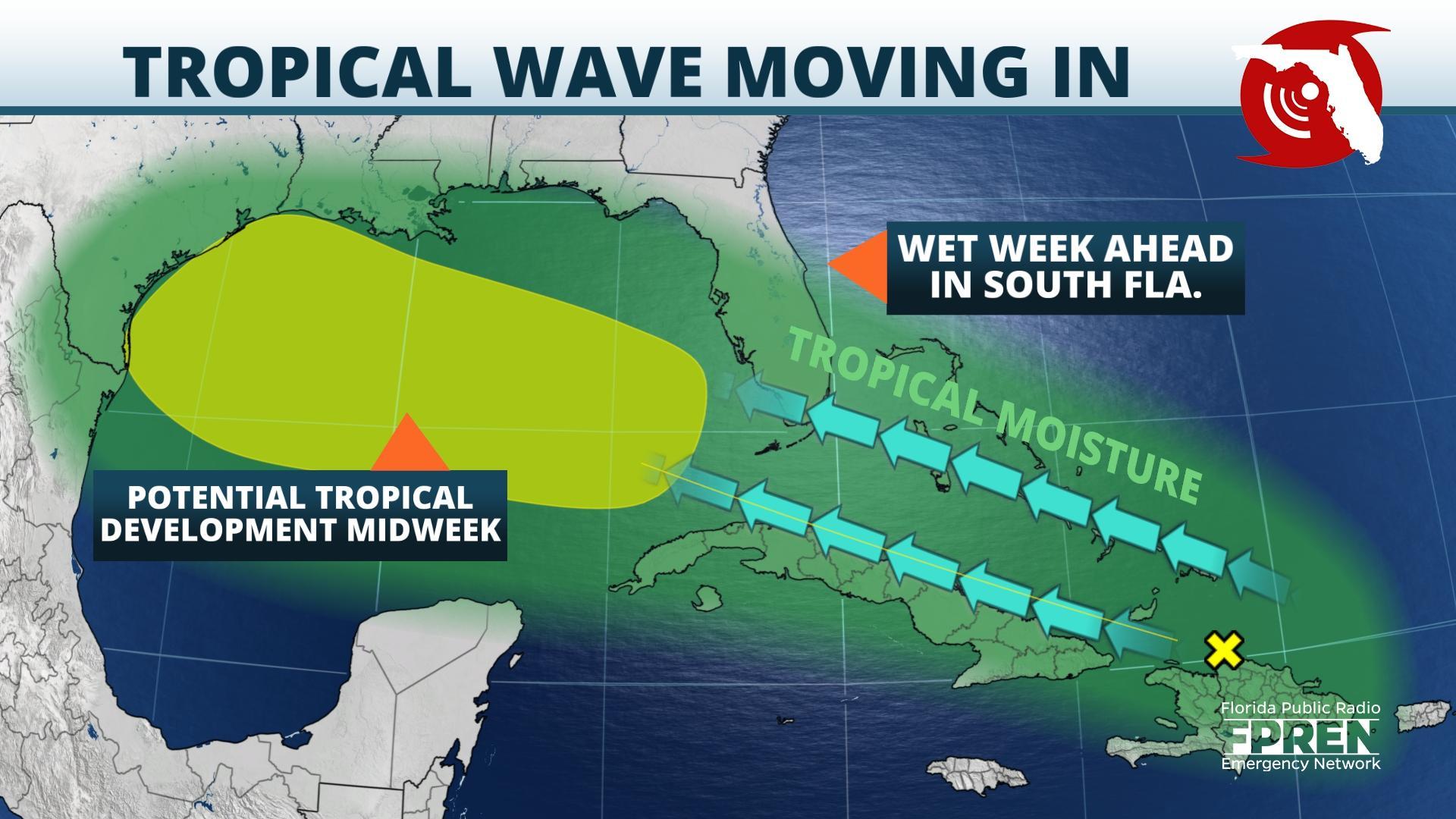 Another Tropical Wave Will Move Across South Florida This Week WKGC
