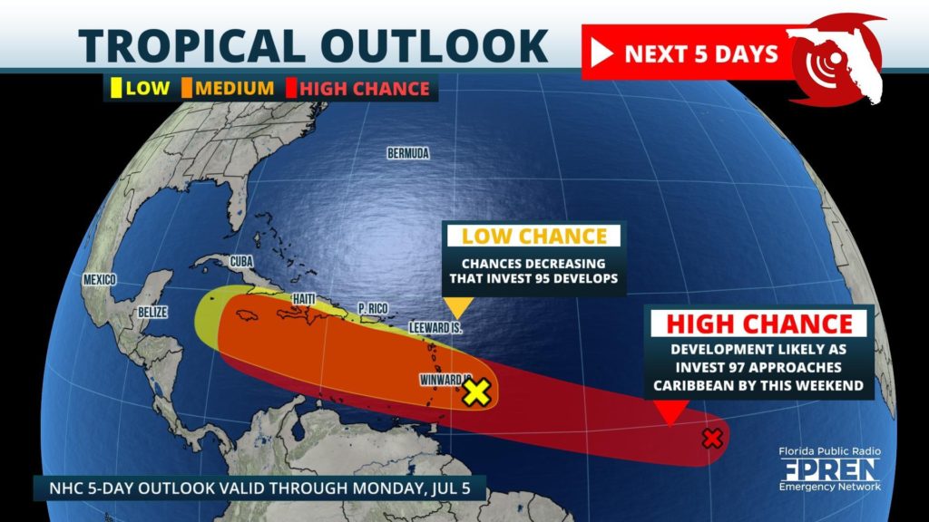 Strong Tropical Wave Likely To Develop In The Caribbean This Weekend