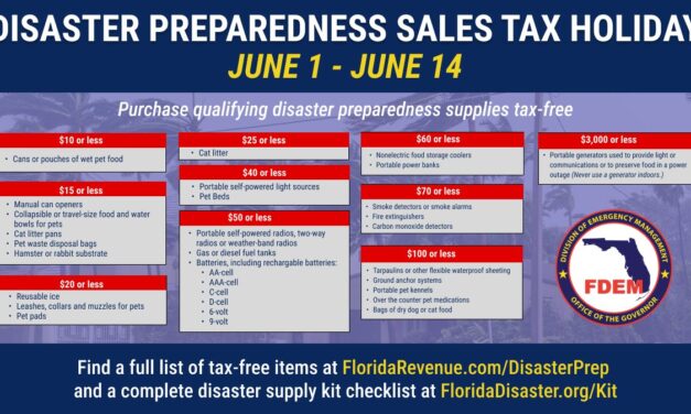 Disaster Sales Tax Holidays Kick-off June 1