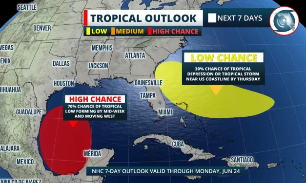 Tropical Disturbance Forming Near Bahamas Could Impact Southeast