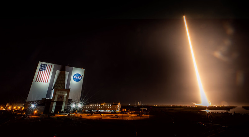 A SpaceX Falcon 9 rocket carrying the company's Dragon spacecraft launches NASA’s SpaceX Crew-8 mission to the ISS on March 3, 2024, from NASA’s Kennedy Space Center.